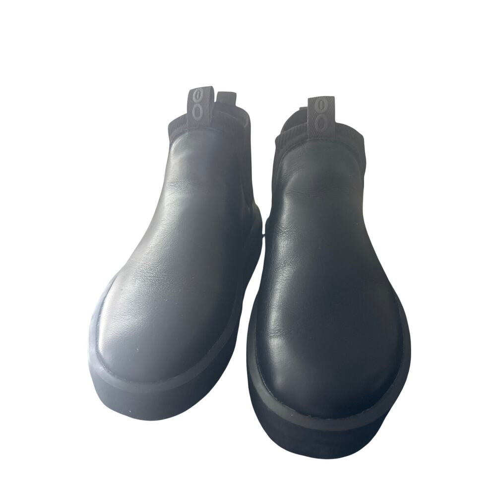 OOFOS OOmega Londoner Leather women's boots in black N 9 - Picture 3 of 7